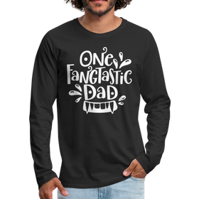 One Fangtastic Dad Halloween Men's Premium Long Sleeve T-Shirt