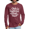 One Fangtastic Dad Halloween Men's Premium Long Sleeve T-Shirt - heather burgundy
