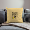 Hallween Puns are so Corny Throw Pillow Cover 18” x 18” - washed yellow