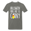 Halloween Puns are so Corny Men's Premium T-Shirt - asphalt gray
