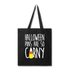 Halloween Puns are so Corny Tote Bag - black
