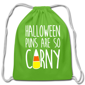 Halloween Puns are so Corny Cotton Drawstring Bag