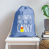 Halloween Puns are so Corny Cotton Drawstring Bag - carolina blue