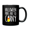 Halloween Puns are so Corny Full Color Mug - black