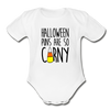 Halloween Punsa are so Corny Organic Short Sleeve Baby Bodysuit