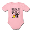 Halloween Punsa are so Corny Organic Short Sleeve Baby Bodysuit