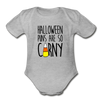 Halloween Punsa are so Corny Organic Short Sleeve Baby Bodysuit