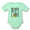 Halloween Punsa are so Corny Organic Short Sleeve Baby Bodysuit