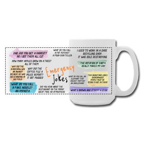 Emergency Jokes Panoramic Coffee/Tea Mug 15 oz