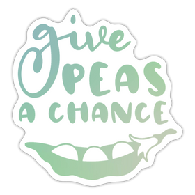 Give Peas a Chance Pun Sticker