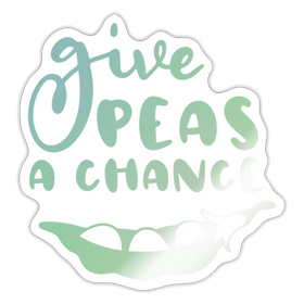 Give Peas a Chance Pun Sticker