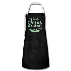 Give Peas a Chance Pun Artisan Apron