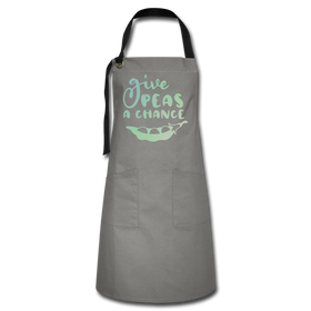 Give Peas a Chance Pun Artisan Apron