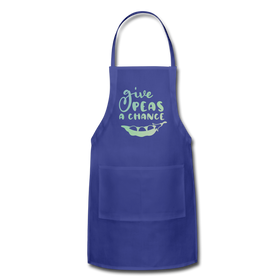 Give Peas a Chance Pun Adjustable Apron