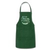 Give Peas a Chance Pun Adjustable Apron - forest green