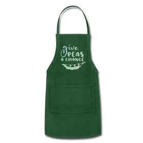 Give Peas a Chance Pun Adjustable Apron