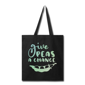 Give Peas a Chance Pun Tote Bag