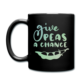 Give Peas a Chance Pun Full Color Mug