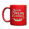 Give Peas a Chance Pun Full Color Mug