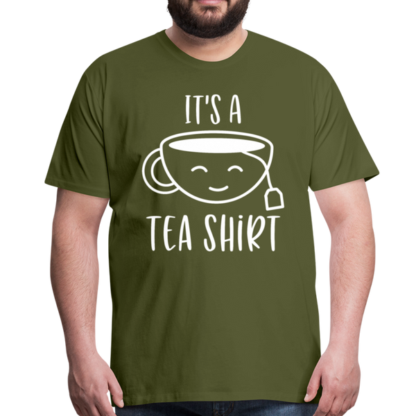 It's a Tea Shirt Pun Men's Premium T-Shirt - olive green