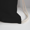 This is Not a Drill Cotton Drawstring Bag - black