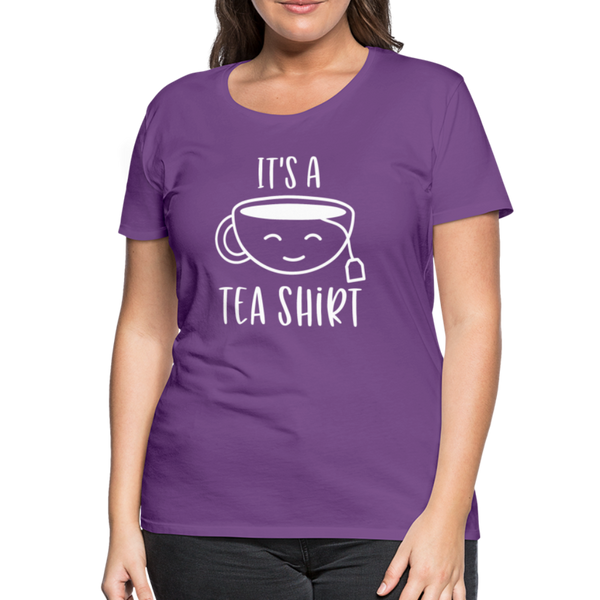 It's a Tea Shirt Pun Women’s Premium T-Shirt - purple