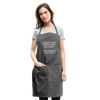 I Either Drink Coffee or Say Bad Words Adjustable Apron - charcoal