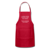 I Either Drink Coffee or Say Bad Words Adjustable Apron - red