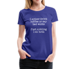 I Either Drink Coffee or Say Bad Words Women’s Premium T-Shirt - royal blue