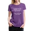 I Either Drink Coffee or Say Bad Words Women’s Premium T-Shirt - purple