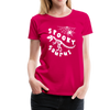 Spooky Saurus Dinosaur Halloween Women’s Premium T-Shirt - dark pink