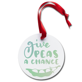 Give Peas a Chance Holiday Ornament