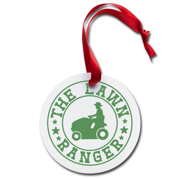 The Lawn Ranger Holiday Ornament - white