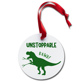 T-Rex Unstoppable Holiday Ornament