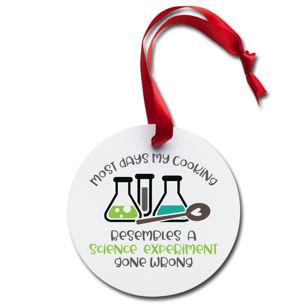 Funny Cooking Science Ornament Holiday Ornament - white