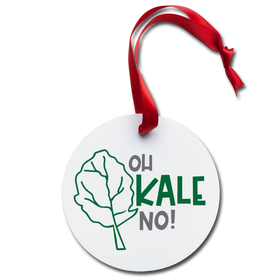 Oh Kale No! Food Pun Holiday Ornament