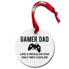 Gamer Dad Funny Holiday Ornament