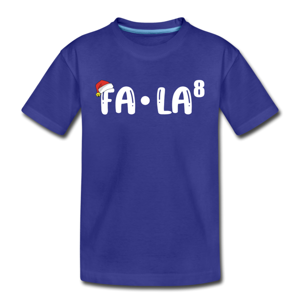 Fa-La Funny Christmas Kids' Premium T-Shirt - royal blue