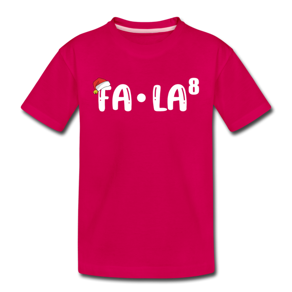 Fa-La Funny Christmas Kids' Premium T-Shirt - dark pink