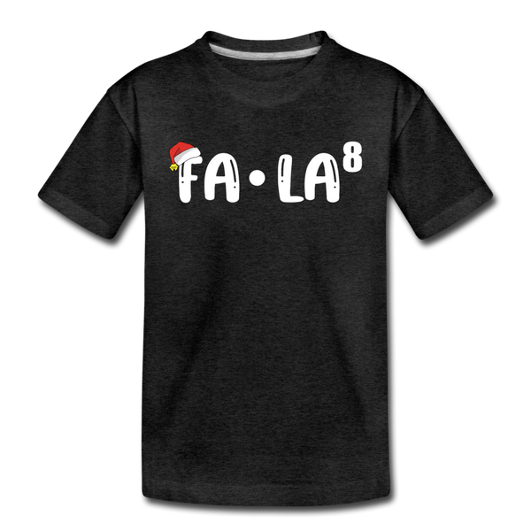 Fa-La Funny Christmas Kids' Premium T-Shirt - charcoal grey