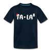 Fa-La Funny Christmas Kids' Premium T-Shirt - deep navy