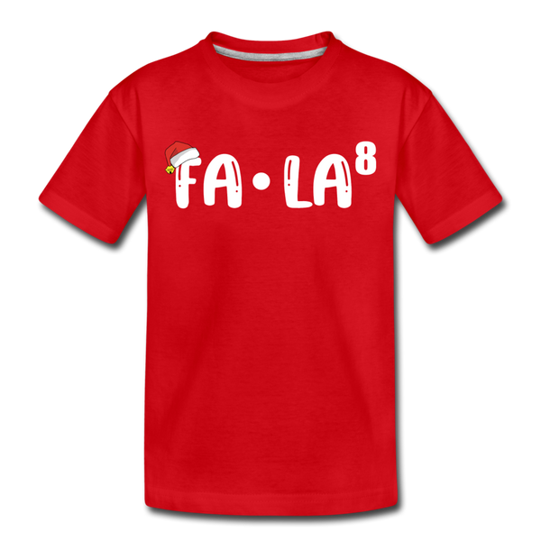 Fa-La Funny Christmas Toddler Premium T-Shirt - red