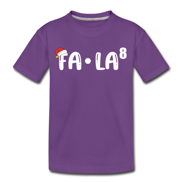 Fa-La Funny Christmas Toddler Premium T-Shirt - purple