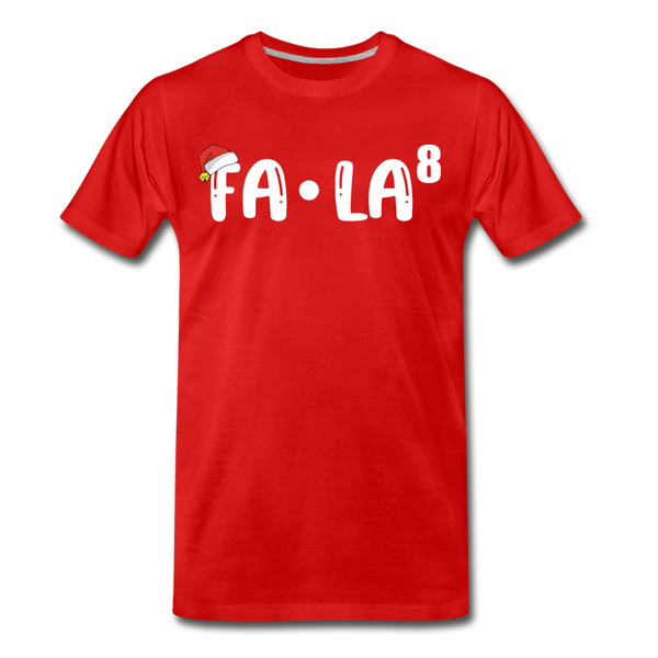 Fa-La Funny Christmas Men's Premium T-Shirt - red
