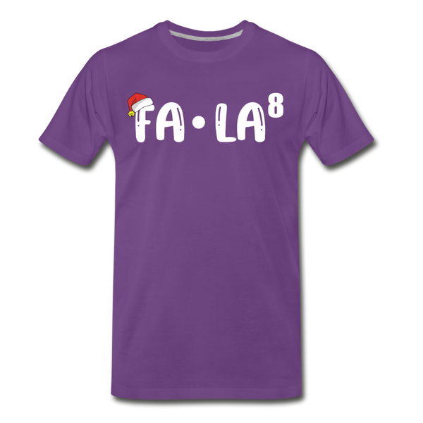 Fa-La Funny Christmas Men's Premium T-Shirt - purple