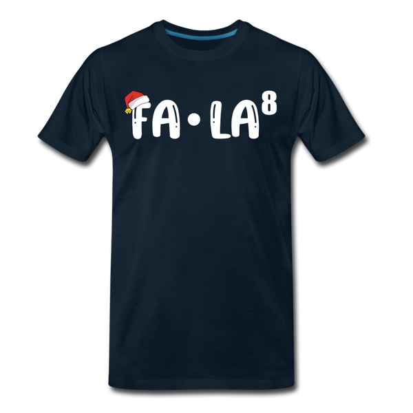 Fa-La Funny Christmas Men's Premium T-Shirt - deep navy