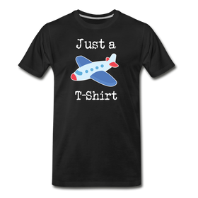 Just a Plane T-Shirt Airplane Pun Men's Premium T-Shirt