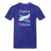 Just a Plane T-Shirt Airplane Pun Men's Premium T-Shirt - royal blue