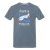 Just a Plane T-Shirt Airplane Pun Men's Premium T-Shirt