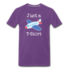 Just a Plane T-Shirt Airplane Pun Men's Premium T-Shirt